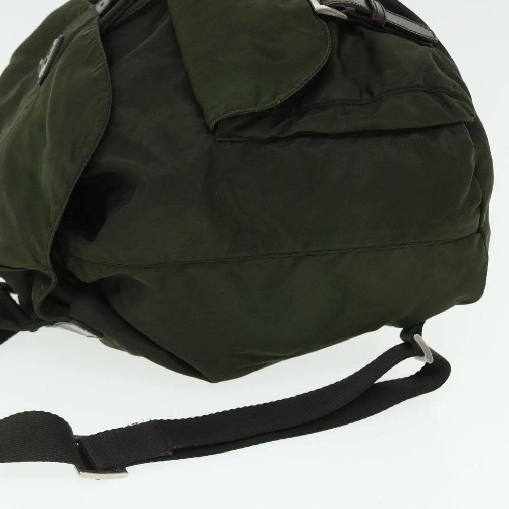 PRADA Backpack Nylon Khaki Auth bs7575 - Picture 4 of 16